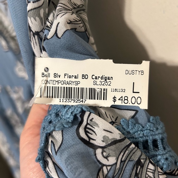 She & Sky Large NWT Floral Duster / Kimono / Bohemian Cardigan - Picture 5 of 5